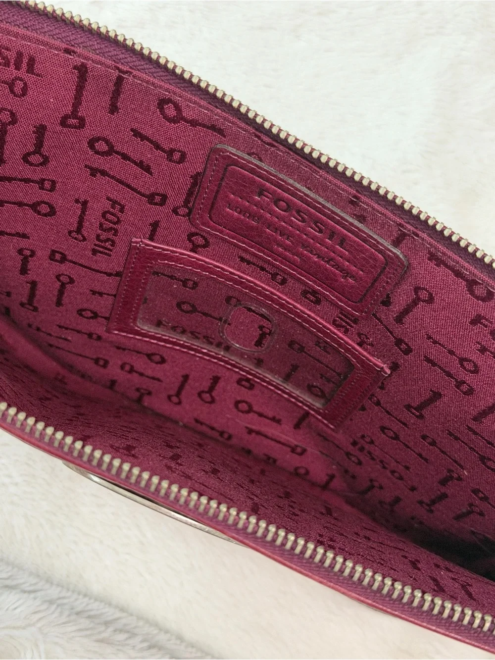Burgundy Fossil Tablet Sleeve